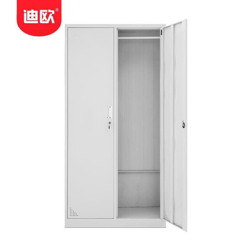 钢制锁2门更衣衣物收储物柜二门铁皮纳柜子间员工宿舍带更衣车柜