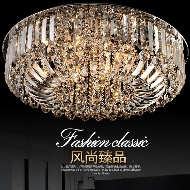 形灯饰吸顶灯厅水圆晶灯客L333E长条餐厅D卧室灯厂家