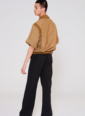 清仓处理黑色休闲男裤