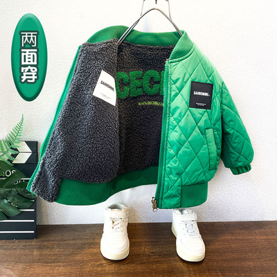 加棉加厚秋冬立领男童外套