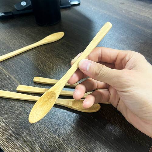 无漆长柄竹勺小勺子 专用搅拌勺蜂蜜勺咖啡奶茶尖嘴高颜值竹勺