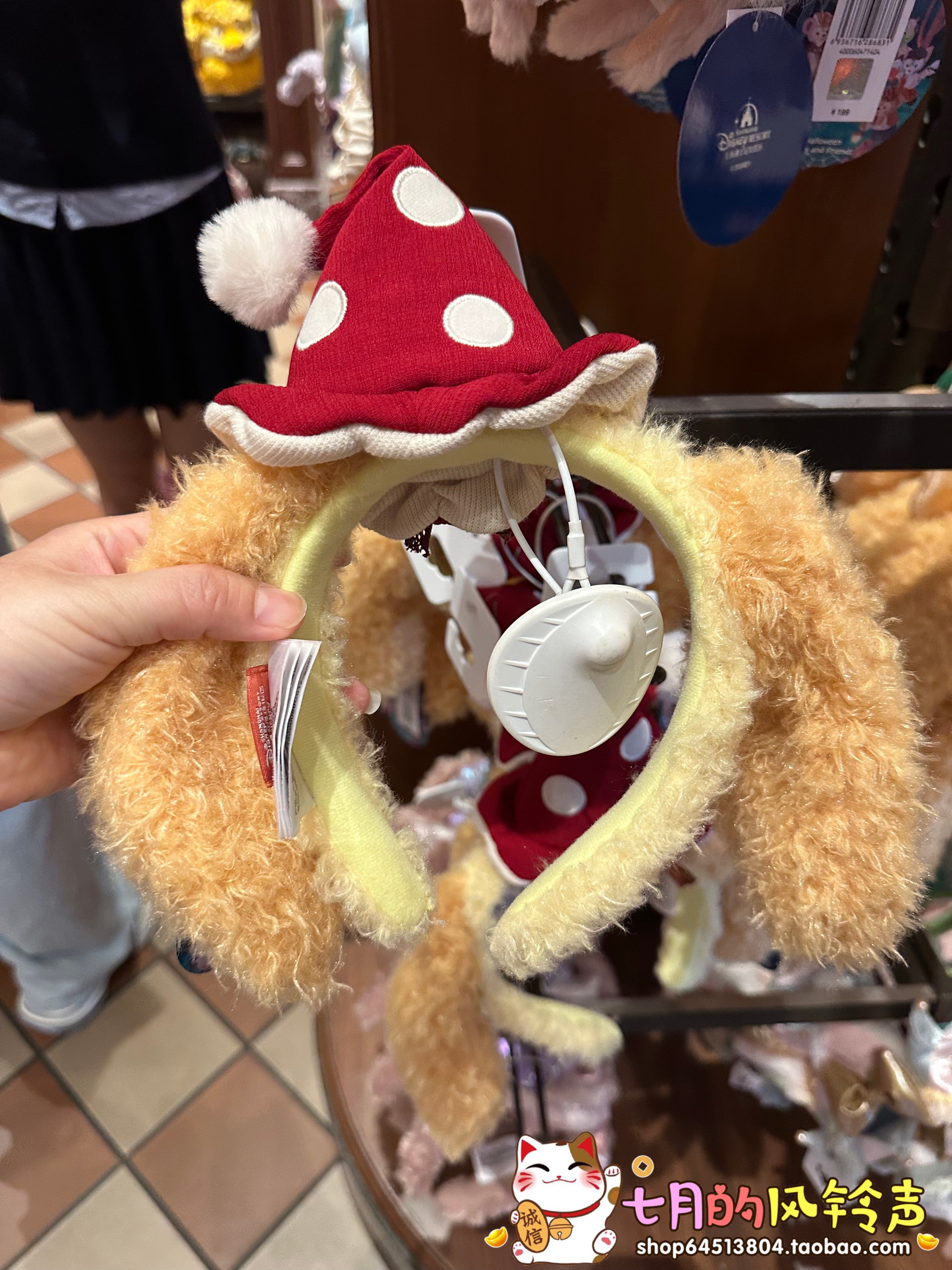 上海迪士尼国内代购25万圣节系列玲娜贝儿可琦安饼饼发箍头箍发饰