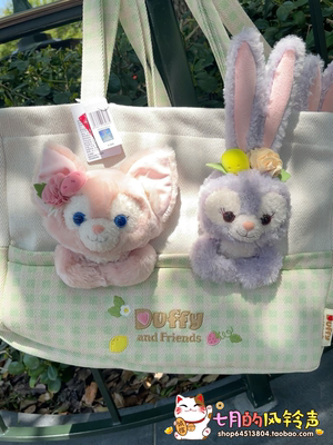 上海迪士尼国内代购2025春日玲娜贝儿星黛露托特包刺绣毛绒手提包