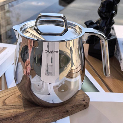Chockmen卓德铭18/10不锈钢厨房多用滤油壶1.5L胀型款过滤多用壶