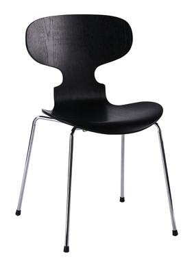 Fritz Hansen蚂蚁椅设计师简约轻奢实木弯板包豪斯复古艺术餐椅子