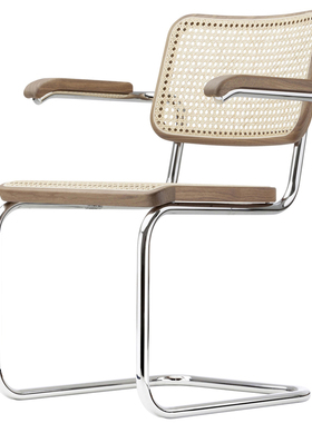 Thonet艺术椅设计师家具藤椅白蜡木原木餐椅中古椅现代简单适老椅