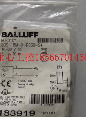 议价全新原装巴鲁夫 BOS01CY BOS 18M-X-RS30-S4￥