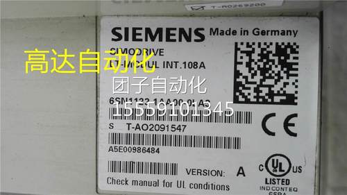 驱动6SN01123-1AA00-0LA3 轴A卡6SN13118-0DG2-0A1 21041询价