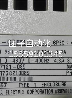 P安川G7变频B器 CI5MR-G7415 1.KW 询价