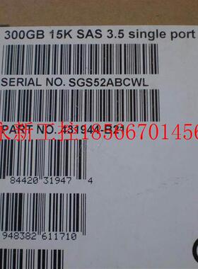 议价*HP 300GB 3.5寸 1KA SS 31944-B21 44325146-001 全新￥