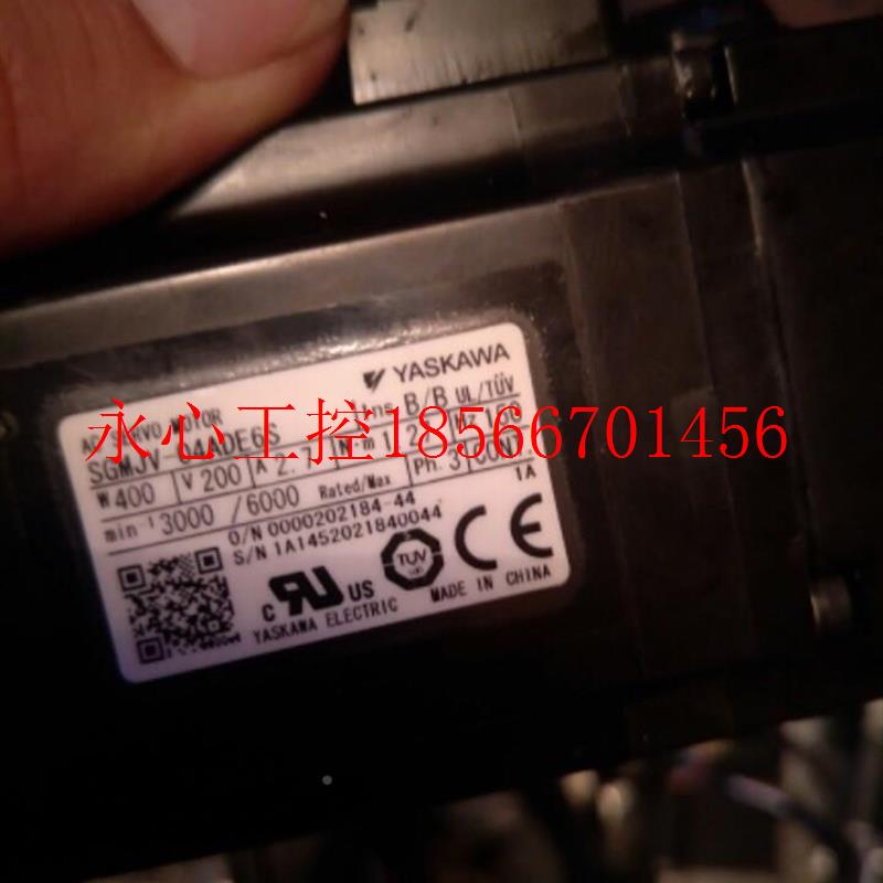 议价安川伺服电0机SGMJV-4AA61 0A4ADA61,ASGMJV-02ADYASKAWA/E￥