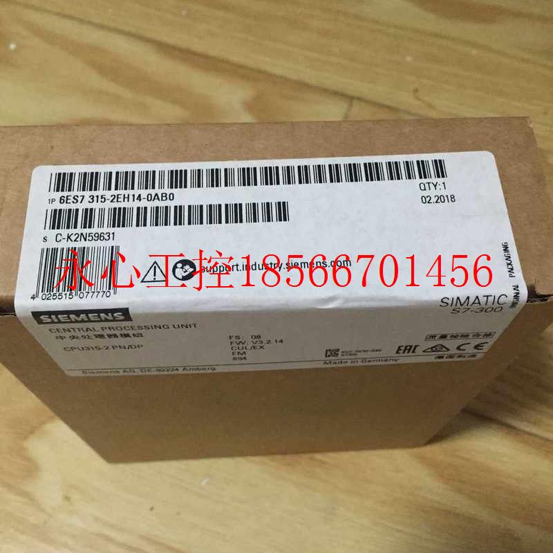 议价SIEMENS正品6ES7 315-2EH14-0AB0 全新原装未开封现货￥