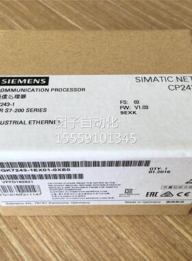 6GK7 243-1EX01-0XE0全新P2太43-1工业以6网模块GKC7243-1EX01-0X