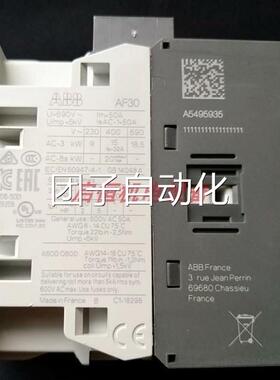 全新原装正品ABB三极接触器 AF30-30-00-11 24-60V AC/20-60V DC