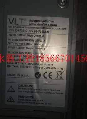 议价丹佛斯变频器FC302 132KW 134F0310nFC-302N132T5E20H2XGCX￥
