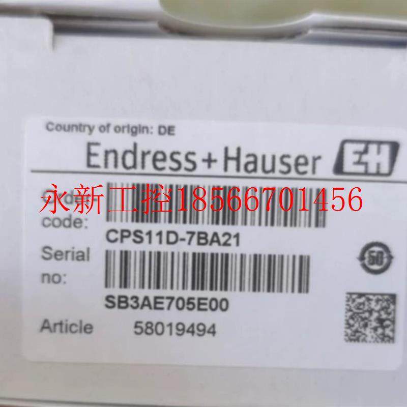 议价CPS11D-7BA21 E+H电极pH 全新议价￥