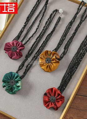 桑蚕丝香云纱饰品百搭时尚女士气质个性民族风中国风PT1176