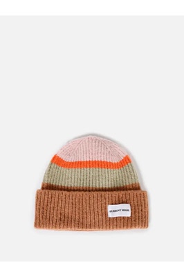 土耳其colins秋冬时尚保暖毛线帽显脸小撞色针织帽