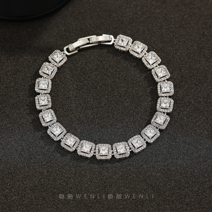 逆爱池骋田栩宁同款冰糖手链轻奢小众精致高级感爆闪满钻手饰女