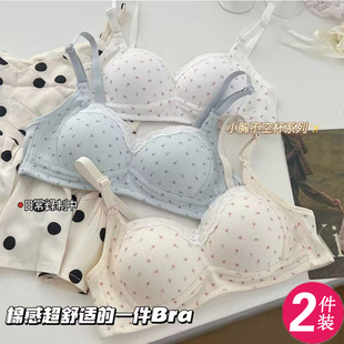 甜美翠花美背少女小胸聚拢上托防下垂防走光学生高中生固定杯文胸