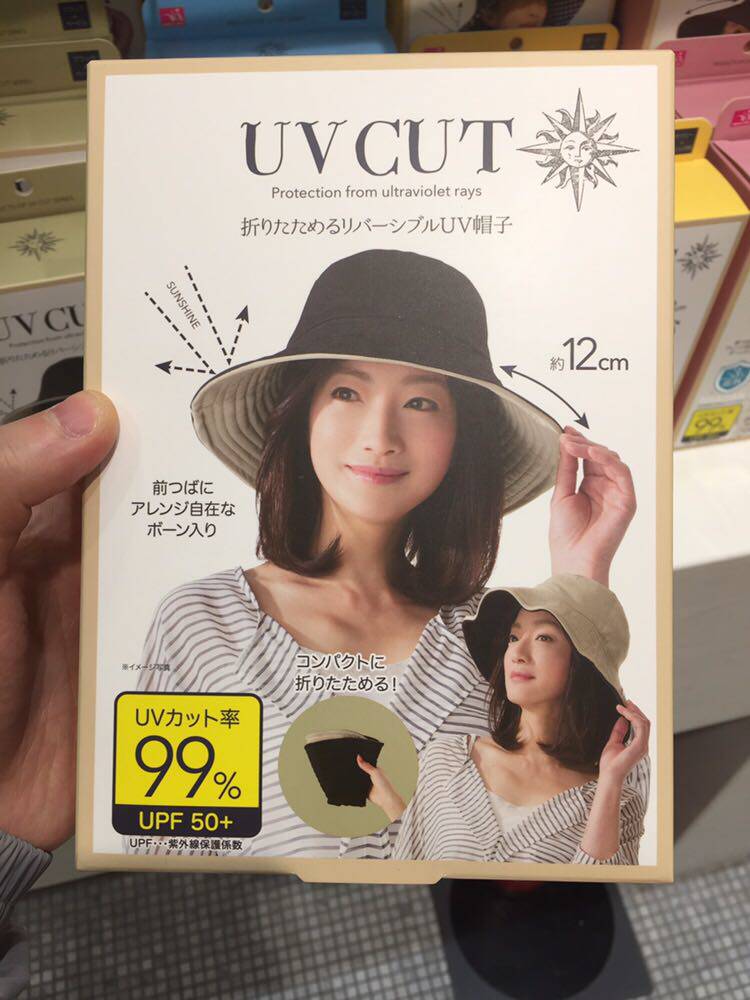 日本 Needs Labo UV紫外线折叠女士户外防晒帽 UV过滤度99% UPF50