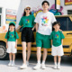 家庭装 短袖 我们在一起活动服装 团体服装 2026款 幼儿园服装 亲子装