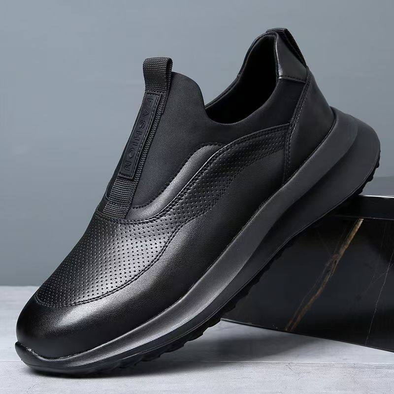 39-45男鞋四季款皮面超轻软底运动鞋 低帮圆头轻便一脚蹬休闲皮鞋,流行男鞋,休闲皮鞋,淘宝优惠券,粉丝福利购,淘宝优惠卷