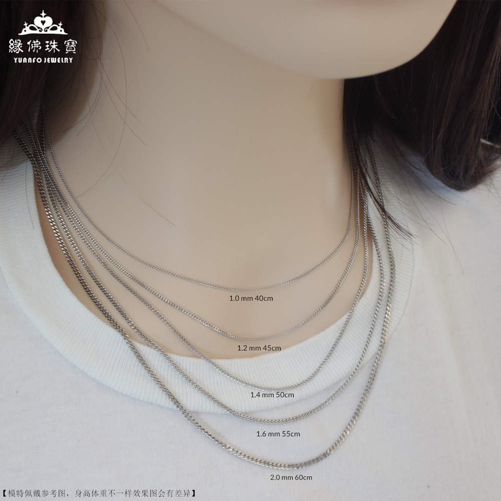 s925正品纯银侧身链情侣款配链锁骨链可定制任意长度款式百搭项链