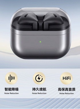 2025新款华强北顶配版GalaxyBuds3 半入耳无耳帽智能降噪蓝牙耳机