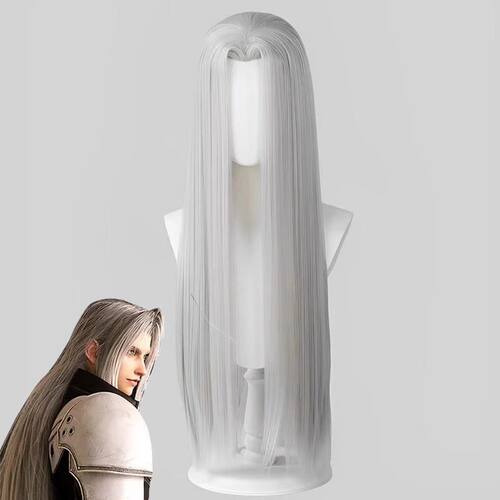 最终幻想7 FF7萨菲罗斯重制版造型款cosplay假发 万用中分长直发