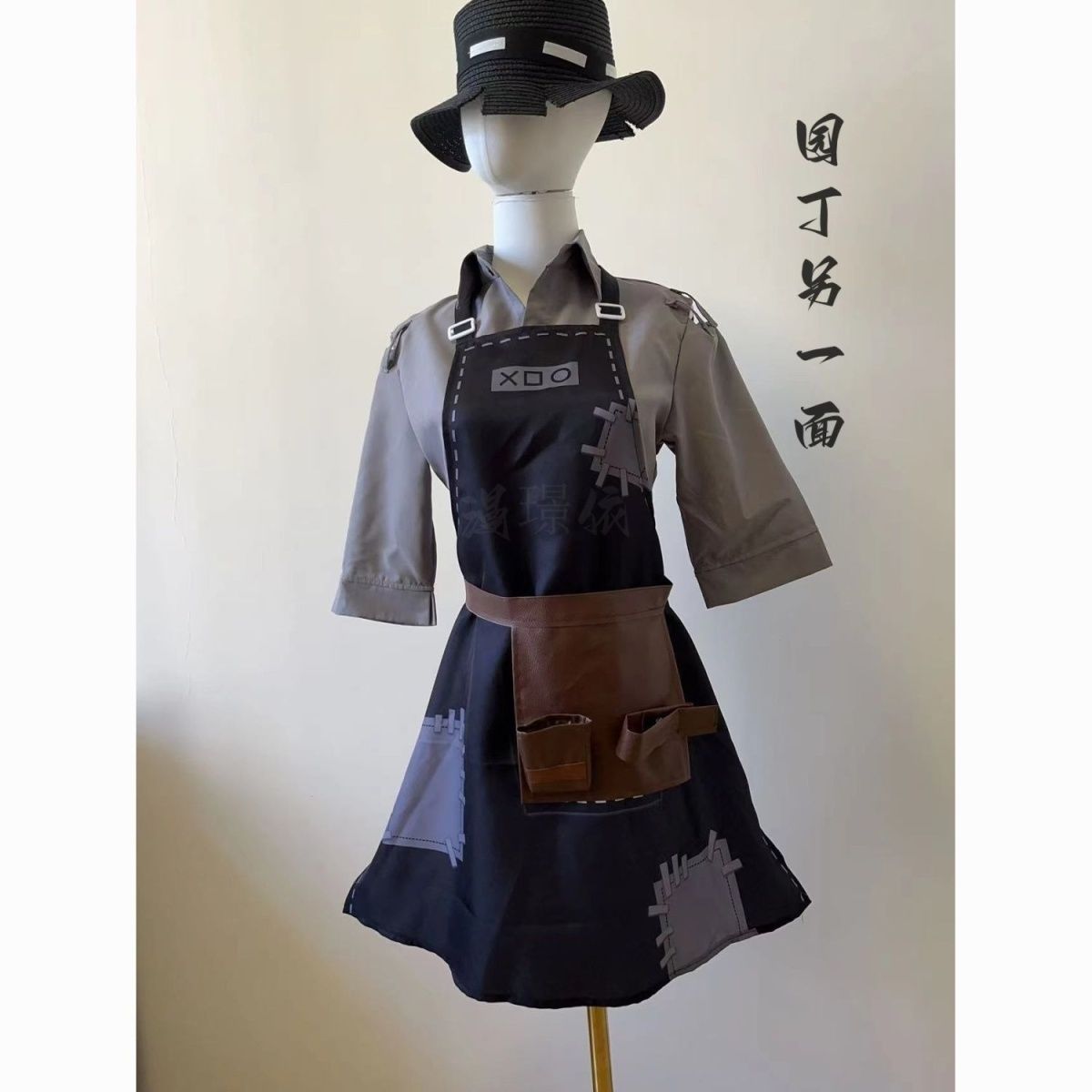 第五人格园丁另一面cos服围裙帽子园丁cosplay服装草帽动漫女现货图片