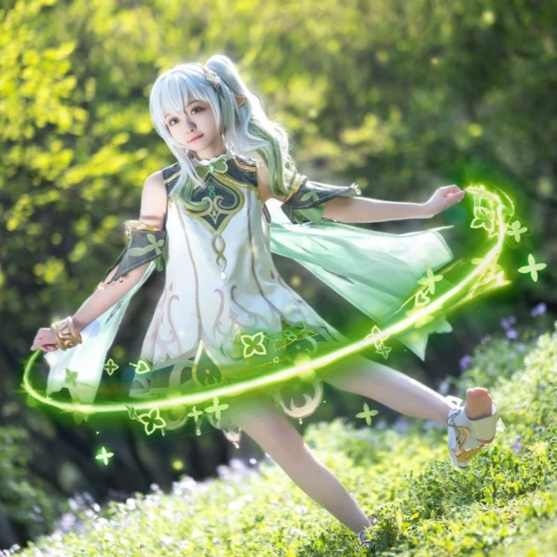 原神cos服纳西妲小吉祥须弥草神cosplay女儿童成人全套游戏C服装图片