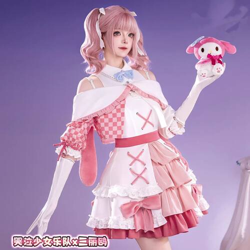 哭泣少女乐队三丽鸥联动cos服 井芹仁菜nina 486 hina tomo