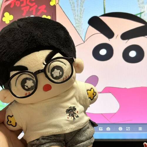 蜡笔小新属性小新新约20cm胖胖体棉花娃娃超萌可爱动漫周边公仔