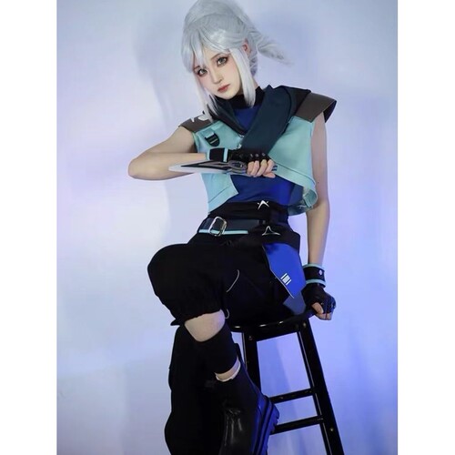 Valorant瓦罗兰特 无畏契约cos 婕提Jett cos游戏服装全套捷风