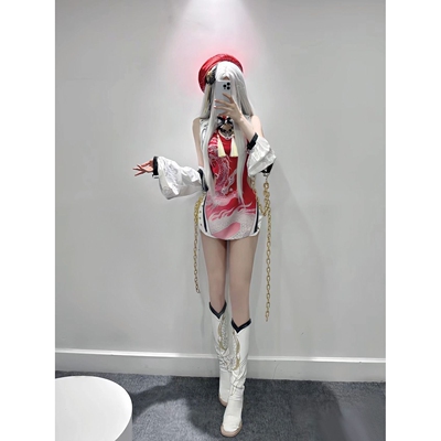 现货永劫无间必胜客联动季莹莹cos服代号炊烟游戏古风旗袍新款