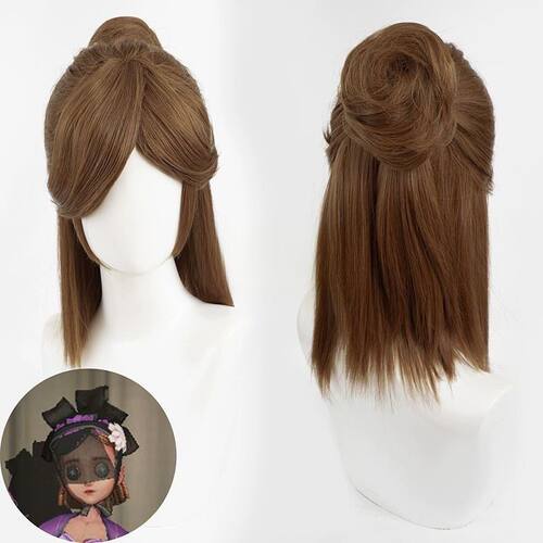 第五人格薇拉调香师原皮cosplay假发仿真人头皮顶虎口夹发包
