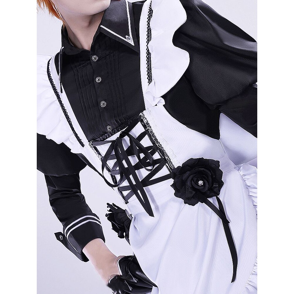 原神cos服达达利亚女仆cosplay男cos同人动漫服装女仆装图片