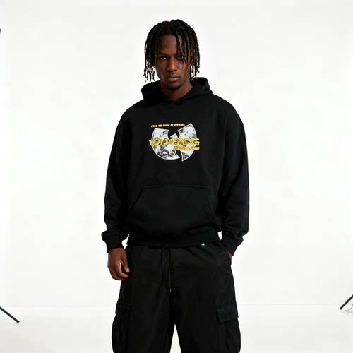 原创潮美式街头复古连帽卫衣