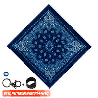 hiphop, trendy street dance, male and female Bboys, cashew flower large square scarf, sporty, versatile headscarf for European and American streets thumbnail 7