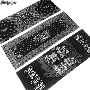 Funkystyle西海岸腰果花毛巾男女洗脸巾嘻哈街舞运动专用毛巾汗巾