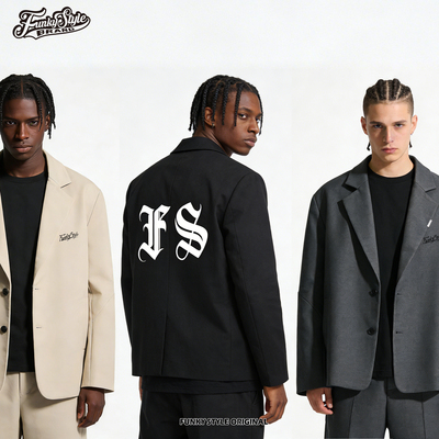 FUNKYSTYLE复古街头男士西装