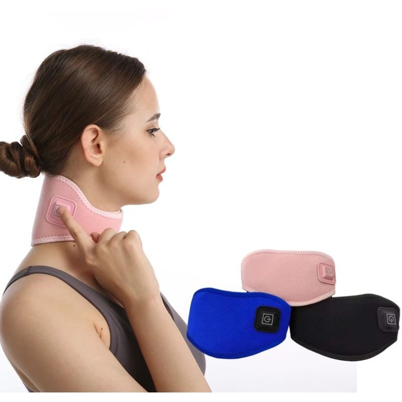 电热颈椎理疗护颈带艾灸加热热敷脖子电发热围脖颈部保暖神器