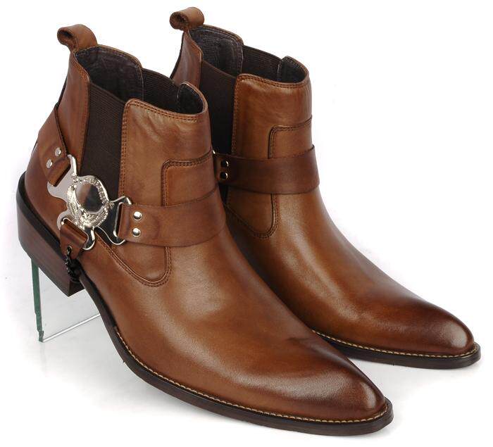 正品真皮透气英伦男靴潮流时尚马丁靴秋冬靴透气个性男皮靴牛仔靴