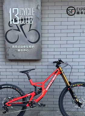 美国Santa Cruz V10 8代 DH碳纤维速降软尾山地车架 三条裤子整车
