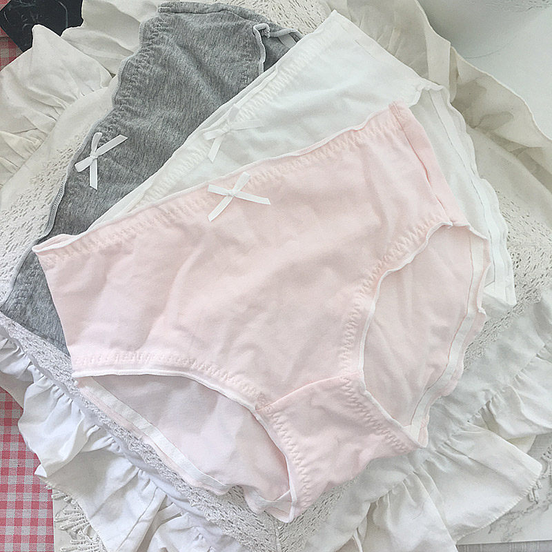 日系大码内裤少女生纯白色全棉塑身简约中高腰胖妹妹mm三角裤舒适,女士内衣/男士内衣/家居服,女三角裤,淘宝优惠券,粉丝福利购,淘宝优惠卷