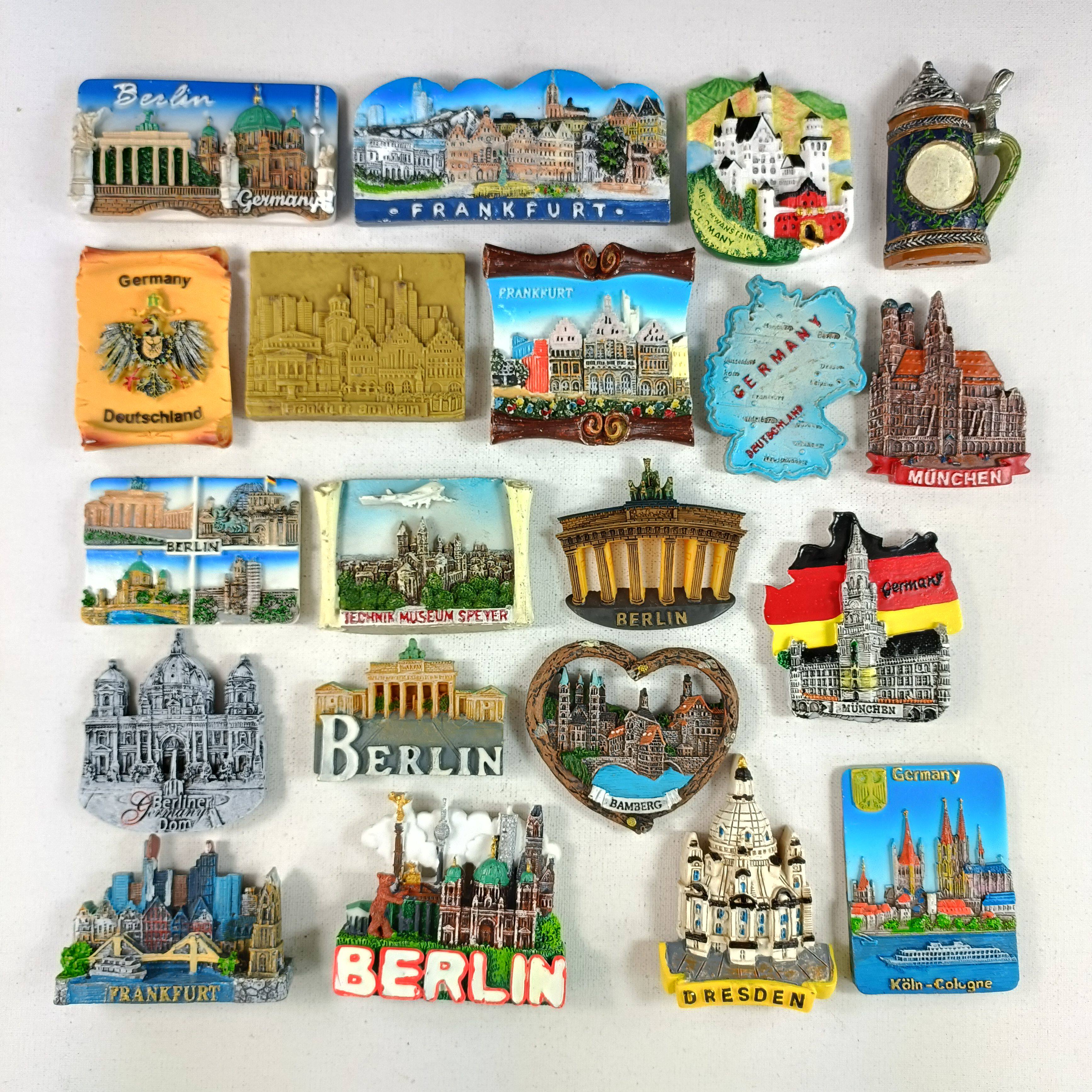 二手冰箱贴磁贴树脂3d立体手工彩绘旅游纪念品