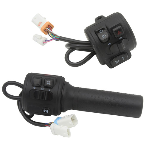 台铃超能s赤兔EB原装带双闪转把开关TDS34YZ组合开关油门原装直上