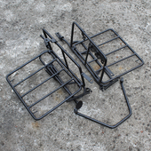 摩托车加重大货架GS改装 GN太子CG125载重实心折叠侧翻货架边架