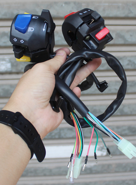 摩托车美式太子手把开关总成适用于GN125GS125太子银豹路霸牛总